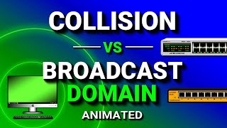 Collision Domain vs Broadcast Domain [upl. by Esiouqrut]