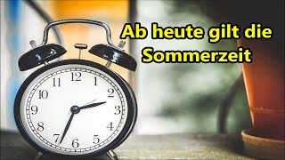 Beginn der Sommerzeit 2022 Zeitumstellung Uhr wird vorgstellt [upl. by Mccullough]