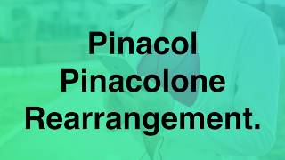 Pinacol pinacolone rearrangement  Rearrangement Reactions  Organic Chemistry [upl. by Randal176]