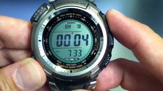 Casio Protrek PRG110T7V Solar Power Titanium Watch [upl. by Annetta382]