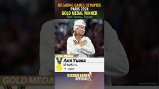 Ami Yuasa Gold Medal  Ami Yuasa Wins Breakdancing Olympics Gold Medal 2024  Breaking Olympic Final [upl. by Alleroif]