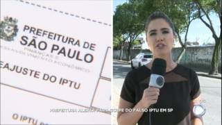 Fique atento Golpe do falso carnê do IPTU é aplicado em São Paulo [upl. by Ytok]