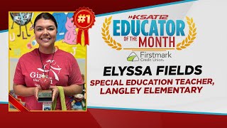 Langley Elementary Special Education teacher named KSAT’s October Educator of the Month [upl. by Leiva]