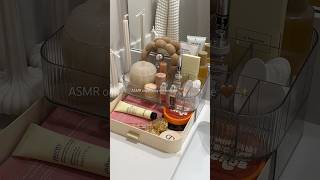 ✨ ASMR AESTHETIC SKINCARE ORGANIZING ✨ aesthetic asmr skincare organization neutralaesthetic [upl. by Levinson]