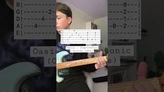 How to play Oasis  Supersonic Guitar tabs [upl. by Kyrstin]