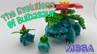 MEGA Pokémon Bulbasaur Evolution Opening Timelapse Build and Review [upl. by Eibbil]