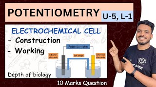 Potentiometry  Electrochemical cell  construction and working  potentiometry analytical chemistry [upl. by Tiffi]