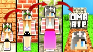 MÄDCHEN LEBENSZYKLUS in Minecraft  Vom Mädchen zur Oma [upl. by Adnofal343]