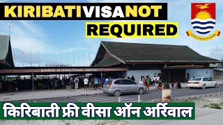 Kiribati Visa Not Required Indian Passport Holders Kiribati 90 Days Free Visa On Arrival For Indian [upl. by Bois]