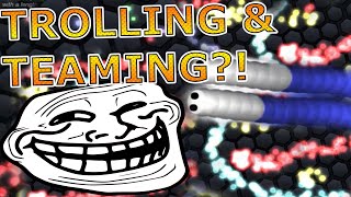 Slitherio  TEAMING AND TROLLING FUNNY MOMENTS [upl. by Selbbep577]