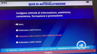 Alternanza scuola lavoro quiz di autovalutazione modulo 7 [upl. by Nomahs]