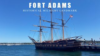 Exploring Historic Fort Adams in Newport RI  Coastal Views History amp Adventure [upl. by Neelrad]