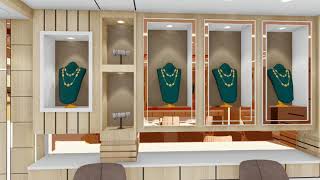 jewellery shop interior work om sai design interior design studio ahmedabad [upl. by Missie]