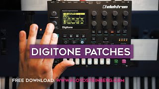 Some Elektron Digitone patches  pianos pads and strings free download no talking [upl. by Keffer]