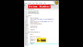 Prime Number program in c programming language [upl. by Nytsirhc]