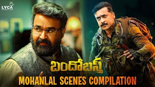 Bandobast Movie Scene  Mohanlal Scenes Compilation  Suriya  Arya  Mohanlal  Sayyeshaa  Lyca [upl. by Ellary]