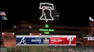 NLCS Game 2  Braves vs Phillies  MLB The Show 24 [upl. by Wunder61]