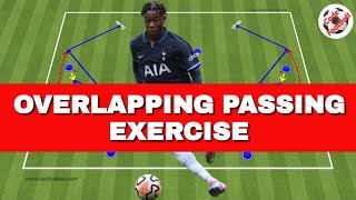 Overlapping passing drill [upl. by Nidak]