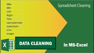 Data Cleaning in Excel  Spreadsheet Cleaning in Excel [upl. by Eikcim233]