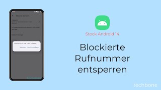 Blockierte Rufnummer entsperren Android 14 [upl. by Nuarb]