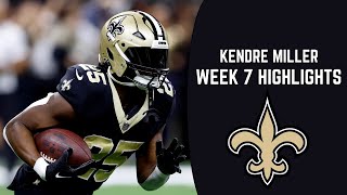 Kendre Miller EVERY TOUCH vs Broncos🔥 NFL Highlights [upl. by Jasmina258]