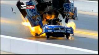 Drag Car Explodes At 260mph in Charlotte North Carolina [upl. by Ziul]