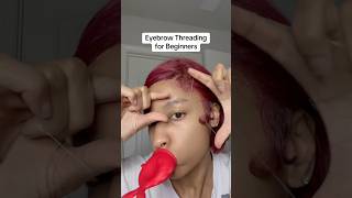 DIY Threading Eyebrows for Beginners diy threading eyebrows beautyhacks beautytips shorts [upl. by Sternberg519]