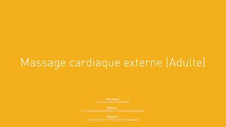 1  Massage cardiaque externe adulte [upl. by Yrome147]