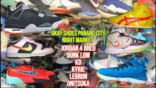 Jordan 4 Retro Bred Nike Dunk Low at maraming basketball shoes new arrivals sa Panabo Night Market [upl. by Niuqram]