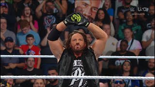 AJ Styles Returns Entrance  WWE SmackDown 10042024 [upl. by Ornas]