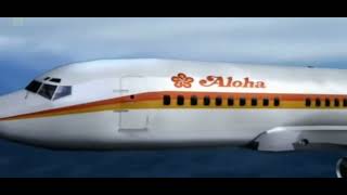 Aloha airlines 243  landing animation ￼ [upl. by Ardenia395]