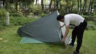 GeerTop Pyramid Ⅱ1 Person 3 Season 15D Ultralight Backpacking Tent For Camping [upl. by Daffi]