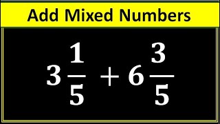 How to Add Mixed Numbers Fast  Adding Mixed Fractions Simplified  Math Tricks  Ms Riaz Academy [upl. by Henning]