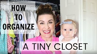 How to Organize a Tiny Closet [upl. by Cilka535]