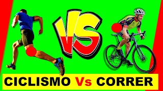 CICLISMO Vs CORRER │Cuál es mejor ejercicio para tu cuerpo  │Running Vs Bicicleta [upl. by Aryamo339]