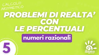 Problemi di realtà con le percentuali  5 [upl. by Ttenrag]