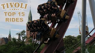 Top 15 Rides at Tivoli Gardens [upl. by Enovahs384]