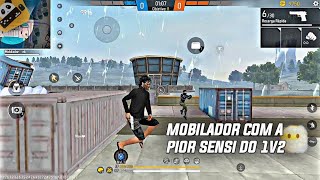 MOBILADOR COM A PIOR MIRA DO 1V2 🎯☠️ Highlights Free Fire [upl. by Pironi]