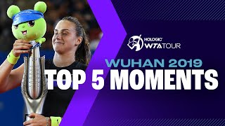 Top 5 Moments from Wuhan 2019 feat Hsieh Sabalenka amp a Home Champion 🇨🇳 [upl. by Nner]