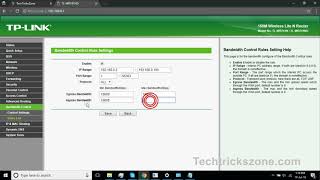 TP Link WR743 Bandwidth Control QoS configuration [upl. by Marela69]