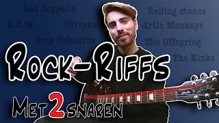 Elektrische Gitaarriffs voor Beginners 8 Klassieke Songs [upl. by Sesiom]