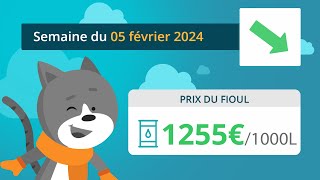 Prix ​​du fioul domestique  semaine du 5 février 2024 [upl. by Dnarud]