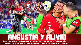 PORTUGAL SUFRE PERO ESTÁ EN CUARTOS DIOGO COSTA HÉROE ANÁLISIS A CRISTIANO ESLOVENIA GRAN RIVAL [upl. by Yasmeen503]