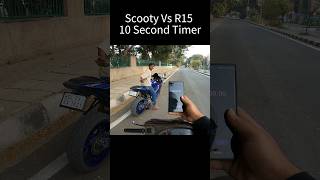 Scooty Vs R15 10 Second Timer shorts trending viralvideo [upl. by Eisler]