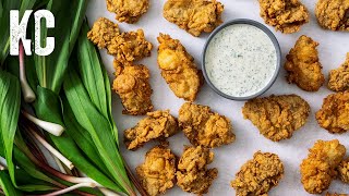 THE BEST FRIED OYSTERS  with Ramp Sauce [upl. by Attinahs]