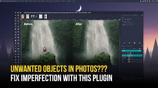 Install GIMP Resynthesizer Plugin on Linux  Heal Selection to Remove Unwanted Object From Photo [upl. by Adnerak]