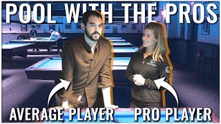 Average pool player gets destroyed by professional player Jennifer Barretta  From Average To Good [upl. by Pirali670]