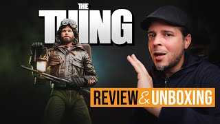 NECA Toys The Thing 1982  Ultimate MacReady Outpost 31 Figure Review [upl. by Zzahc]