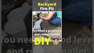 DIY Backyard Fire Pit firepit campfire diy [upl. by Kiernan]