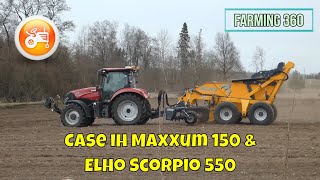 Stone Collecting 2022  Case Maxxum 150 amp Elho Scorpio 550 rock picker [upl. by Maire17]